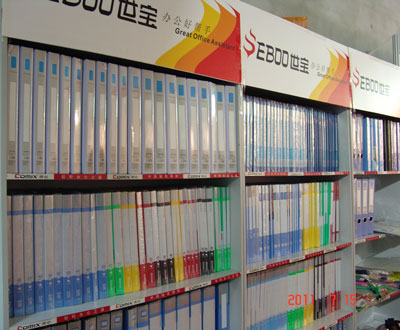 世宝文具展位展示的部分展品