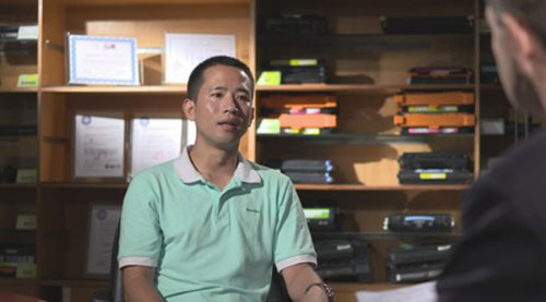 珠海科力莱科技有限公司总经理王智杰接受采访