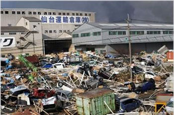 日本震后景象