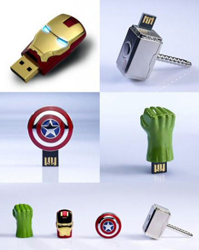 复仇者联盟U盘(8GB USB 美国队长 绿巨人 钢铁侠 雷神)